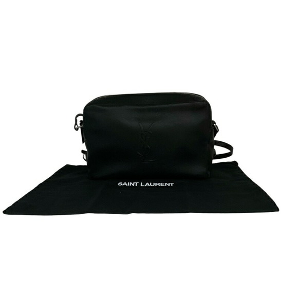 Saint Laurent Camera Leather Shoulder Bag Black - Picture 14 of 14